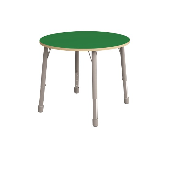 ΤΡΑΠΕΖΙ ΣΤΡΟΓΓΥΛΟ CLASSIC STEEL COLORI - ΠΡΑΣΙΝΟ
