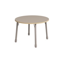 ΤΡΑΠΕΖΙ ΣΤΡΟΓΓΥΛΟ CLASSIC STEEL COLORI - ΓΚΡΙ