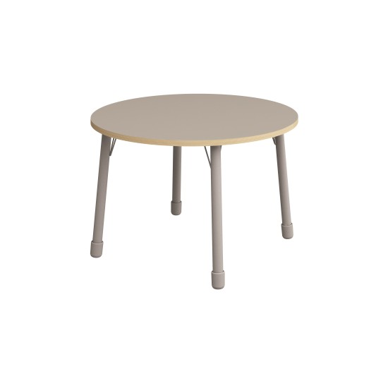 ΤΡΑΠΕΖΙ ΣΤΡΟΓΓΥΛΟ CLASSIC STEEL COLORI - ΓΚΡΙ