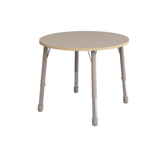 ΤΡΑΠΕΖΙ ΣΤΡΟΓΓΥΛΟ CLASSIC STEEL COLORI - ΓΚΡΙ