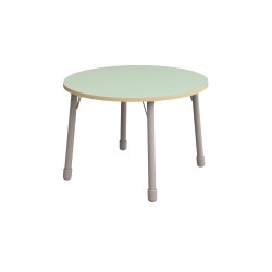 ΤΡΑΠΕΖΙ ΣΤΡΟΓΓΥΛΟ CLASSIC STEEL COLORI – ΠΡΑΣΙΝΟ ΑΝΟΙΧΤΟ