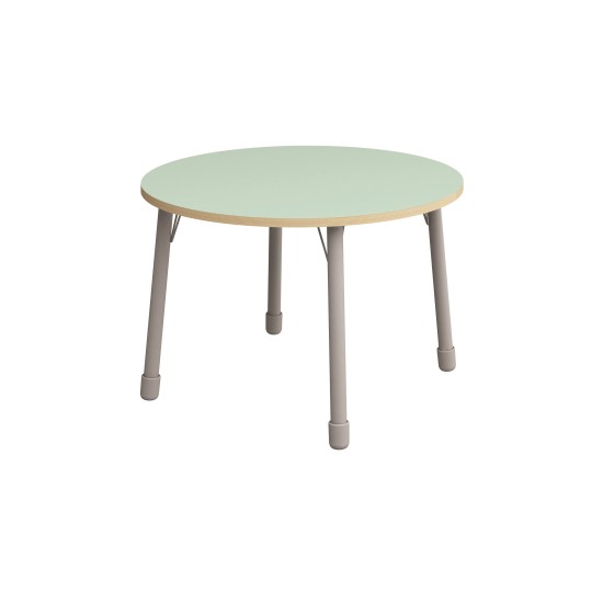 ΤΡΑΠΕΖΙ ΣΤΡΟΓΓΥΛΟ CLASSIC STEEL COLORI – ΠΡΑΣΙΝΟ ΑΝΟΙΧΤΟ