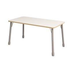 ΤΡΑΠΕΖΙ ΠΑΡΑΛΛΗΛΟΓΡΑΜΜΟ CLASSIC STEEL COLORI - ΛΕΥΚΟ