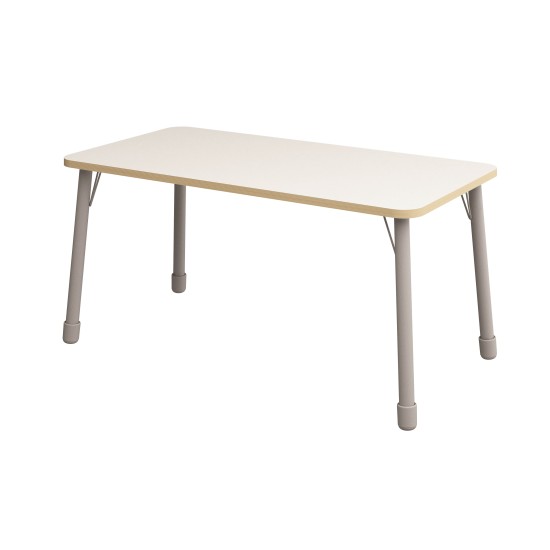 ΤΡΑΠΕΖΙ ΠΑΡΑΛΛΗΛΟΓΡΑΜΜΟ CLASSIC STEEL COLORI - ΛΕΥΚΟ