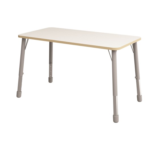 ΤΡΑΠΕΖΙ ΠΑΡΑΛΛΗΛΟΓΡΑΜΜΟ CLASSIC STEEL COLORI - ΛΕΥΚΟ