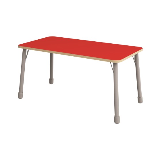 ΤΡΑΠΕΖΙ ΠΑΡΑΛΛΗΛΟΓΡΑΜΜΟ CLASSIC STEEL COLORI - ΚΟΚΚΙΝΟ