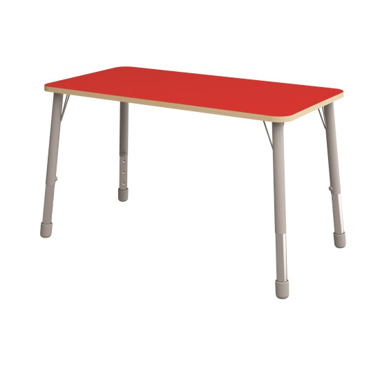 ΤΡΑΠΕΖΙ ΠΑΡΑΛΛΗΛΟΓΡΑΜΜΟ CLASSIC STEEL COLORI - ΚΟΚΚΙΝΟ