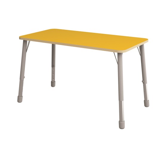 ΤΡΑΠΕΖΙ ΠΑΡΑΛΛΗΛΟΓΡΑΜΜΟ CLASSIC STEEL COLORI - ΚΙΤΡΙΝΟ