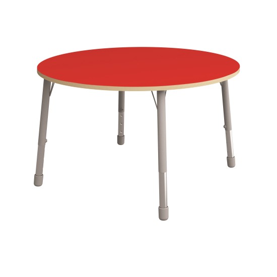 ΤΡΑΠΕΖΙ ΣΤΡΟΓΓΥΛΟ CLASSIC STEEL COLORI ΜΑΧΙ - ΚΟΚΚΙΝΟ