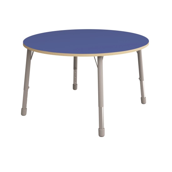 ΤΡΑΠΕΖΙ ΣΤΡΟΓΓΥΛΟ CLASSIC STEEL COLORI ΜΑΧΙ - ΜΠΛΕ