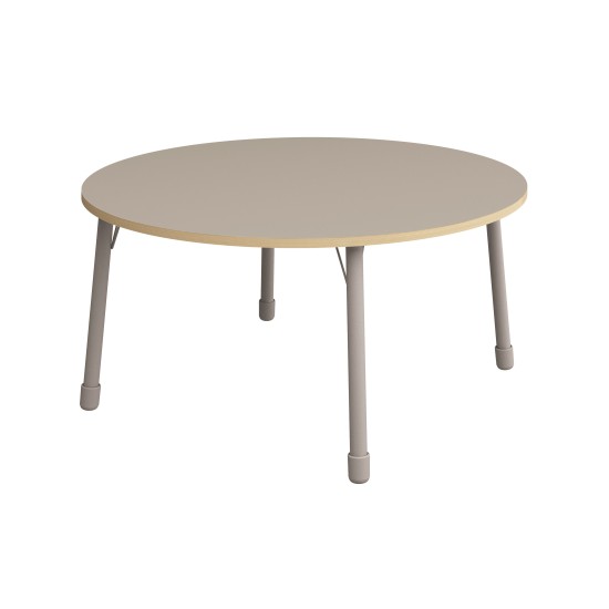 ΤΡΑΠΕΖΙ ΣΤΡΟΓΓΥΛΟ CLASSIC STEEL COLORI ΜΑΧΙ - ΓΚΡΙ