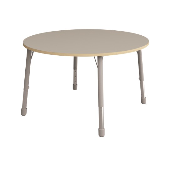 ΤΡΑΠΕΖΙ ΣΤΡΟΓΓΥΛΟ CLASSIC STEEL COLORI ΜΑΧΙ - ΓΚΡΙ