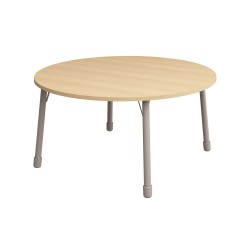 ΤΡΑΠΕΖΙ ΣΤΡΟΓΓΥΛΟ CLASSIC STEEL NATURA ΜΑΧΙ – ΟΞΙΑ