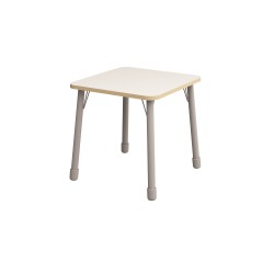 ΤΡΑΠΕΖΙ ΤΕΤΡΑΓΩΝΟ CLASSIC STEEL COLORI - ΛΕΥΚΟ