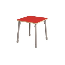 ΤΡΑΠΕΖΙ ΤΕΤΡΑΓΩΝΟ CLASSIC STEEL COLORI - ΚΟΚΚΙΝΟ