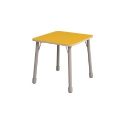 ΤΡΑΠΕΖΙ ΤΕΤΡΑΓΩΝΟ CLASSIC STEEL COLORI - ΚΙΤΡΙΝΟ