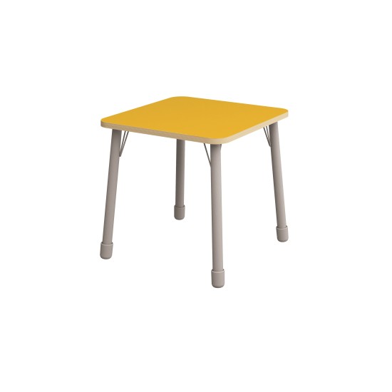 ΤΡΑΠΕΖΙ ΤΕΤΡΑΓΩΝΟ CLASSIC STEEL COLORI - ΚΙΤΡΙΝΟ