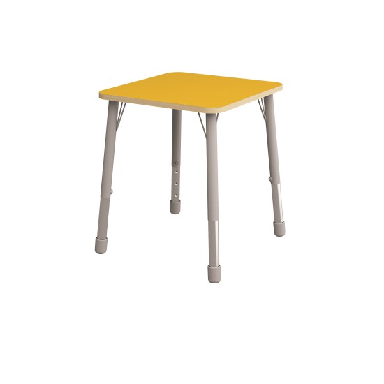 ΤΡΑΠΕΖΙ ΤΕΤΡΑΓΩΝΟ CLASSIC STEEL COLORI - ΚΙΤΡΙΝΟ