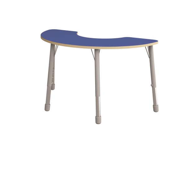 ΤΡΑΠΕΖΙ BANANA ΗΜΙΚΥΚΛΙΚΟ CLASSIC STEEL COLORI - ΜΠΛΕ