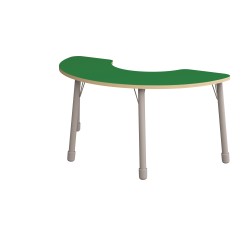 ΤΡΑΠΕΖΙ BANANA ΗΜΙΚΥΚΛΙΚΟ CLASSIC STEEL COLORI - ΠΡΑΣΙΝΟ