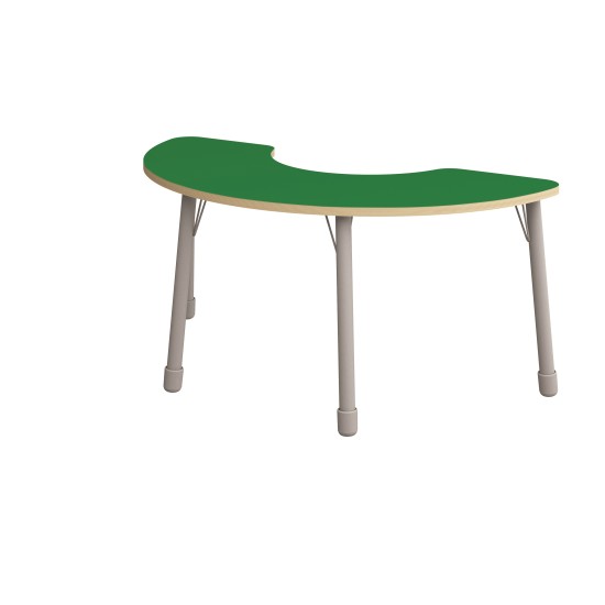 ΤΡΑΠΕΖΙ BANANA ΗΜΙΚΥΚΛΙΚΟ CLASSIC STEEL COLORI - ΠΡΑΣΙΝΟ