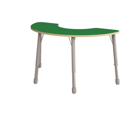 ΤΡΑΠΕΖΙ BANANA ΗΜΙΚΥΚΛΙΚΟ CLASSIC STEEL COLORI - ΠΡΑΣΙΝΟ