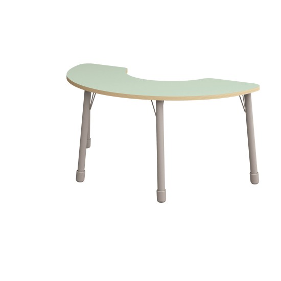 ΤΡΑΠΕΖΙ BANANA ΗΜΙΚΥΚΛΙΚΟ CLASSIC STEEL COLORI – ΠΡΑΣΙΝΟ ΑΝΟΙΧΤΟ