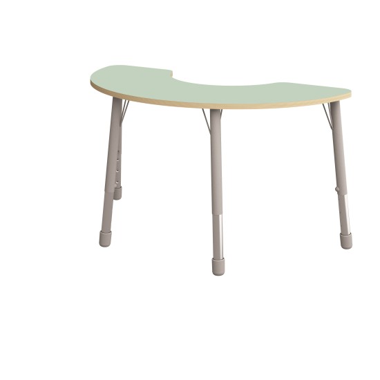 ΤΡΑΠΕΖΙ BANANA ΗΜΙΚΥΚΛΙΚΟ CLASSIC STEEL COLORI – ΠΡΑΣΙΝΟ ΑΝΟΙΧΤΟ