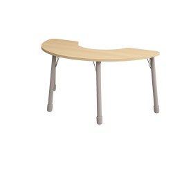 ΤΡΑΠΕΖΙ BANANA ΗΜΙΚΥΚΛΙΚΟ CLASSIC STEEL NATURA - ΟΞΙΑ