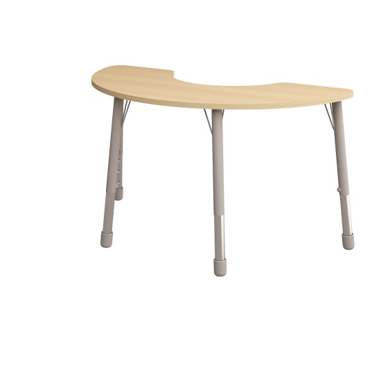 ΤΡΑΠΕΖΙ BANANA ΗΜΙΚΥΚΛΙΚΟ CLASSIC STEEL NATURA - ΟΞΙΑ