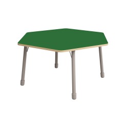 ΤΡΑΠΕΖΙ ΕΞΑΓΩΝΟ CLASSIC STEEL COLORI - ΠΡΑΣΙΝΟ