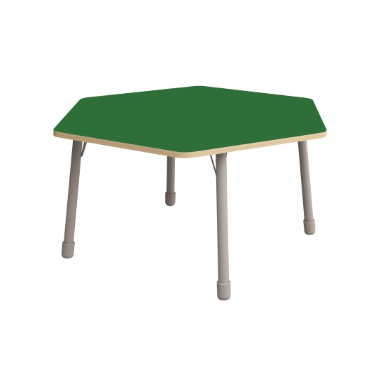 ΤΡΑΠΕΖΙ ΕΞΑΓΩΝΟ CLASSIC STEEL COLORI - ΠΡΑΣΙΝΟ