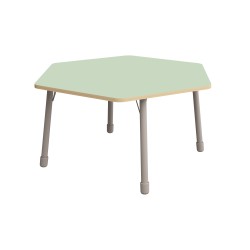 ΤΡΑΠΕΖΙ ΕΞΑΓΩΝΟ CLASSIC STEEL COLORI – ΠΡΑΣΙΝΟ ΑΝΟΙΧΤΟ