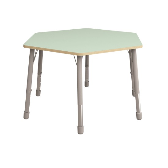 ΤΡΑΠΕΖΙ ΕΞΑΓΩΝΟ CLASSIC STEEL COLORI – ΠΡΑΣΙΝΟ ΑΝΟΙΧΤΟ