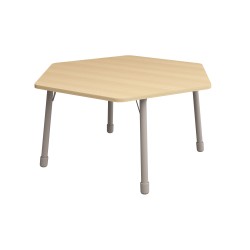 ΤΡΑΠΕΖΙ ΕΞΑΓΩΝΟ CLASSIC STEEL NATURA – ΟΞΙΑ