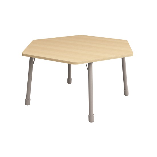 ΤΡΑΠΕΖΙ ΕΞΑΓΩΝΟ CLASSIC STEEL NATURA – ΟΞΙΑ