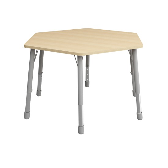 ΤΡΑΠΕΖΙ ΕΞΑΓΩΝΟ CLASSIC STEEL NATURA – ΟΞΙΑ