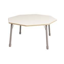 ΤΡΑΠΕΖΙ ΟΚΤΑΓΩΝΟ CLASSIC STEEL COLORI - ΛΕΥΚΟ