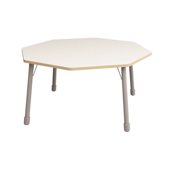 ΤΡΑΠΕΖΙ ΟΚΤΑΓΩΝΟ CLASSIC STEEL COLORI - ΛΕΥΚΟ