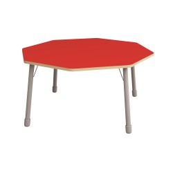 ΤΡΑΠΕΖΙ ΟΚΤΑΓΩΝΟ CLASSIC STEEL COLORI - ΚΟΚΚΙΝΟ