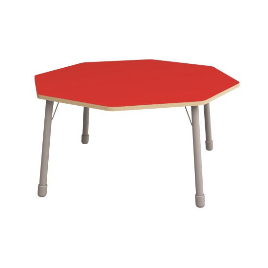 ΤΡΑΠΕΖΙ ΟΚΤΑΓΩΝΟ CLASSIC STEEL COLORI - ΚΟΚΚΙΝΟ