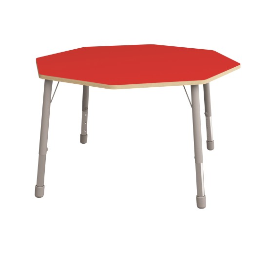 ΤΡΑΠΕΖΙ ΟΚΤΑΓΩΝΟ CLASSIC STEEL COLORI - ΚΟΚΚΙΝΟ