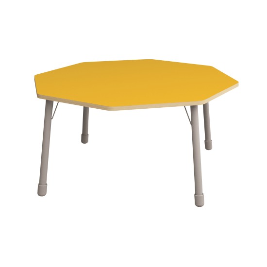 ΤΡΑΠΕΖΙ ΟΚΤΑΓΩΝΟ CLASSIC STEEL COLORI - ΚΙΤΡΙΝΟ