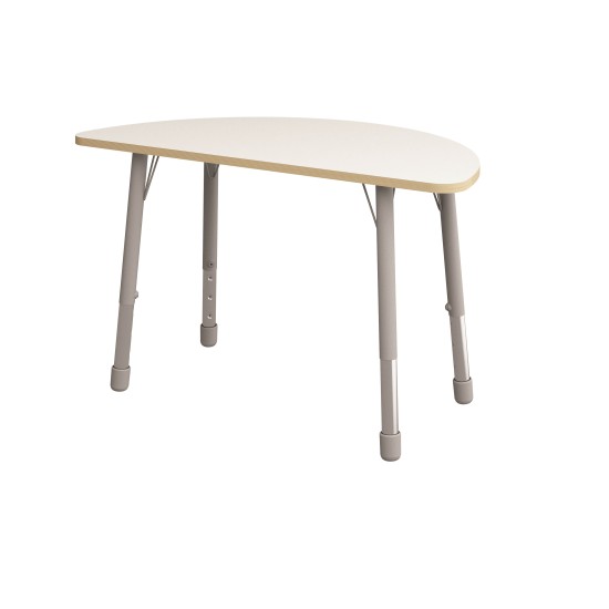 ΤΡΑΠΕΖΙ ΗΜΙΚΥΚΛΙΚΟ CLASSIC STEEL COLORI - ΛΕΥΚΟ