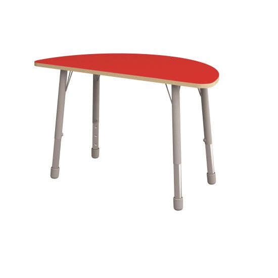 ΤΡΑΠΕΖΙ ΗΜΙΚΥΚΛΙΚΟ CLASSIC STEEL COLORI - ΚΟΚΚΙΝΟ