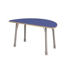 ΤΡΑΠΕΖΙ ΗΜΙΚΥΚΛΙΚΟ CLASSIC STEEL COLORI - ΜΠΛΕ