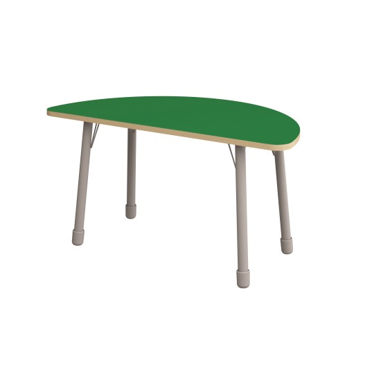 ΤΡΑΠΕΖΙ ΗΜΙΚΥΚΛΙΚΟ CLASSIC STEEL COLORI - ΠΡΑΣΙΝΟ