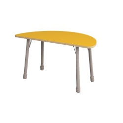 ΤΡΑΠΕΖΙ ΗΜΙΚΥΚΛΙΚΟ CLASSIC STEEL COLORI - ΚΙΤΡΙΝΟ