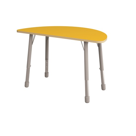 ΤΡΑΠΕΖΙ ΗΜΙΚΥΚΛΙΚΟ CLASSIC STEEL COLORI - ΚΙΤΡΙΝΟ