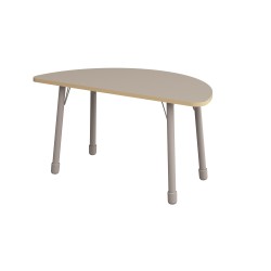 ΤΡΑΠΕΖΙ ΗΜΙΚΥΚΛΙΚΟ CLASSIC STEEL COLORI - ΓΚΡΙ